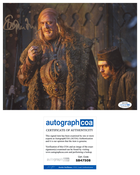 Stephen Fry The Hobbit Signed Autograph 8x10 Photo ACOA