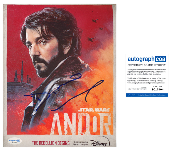 Diego Luna Andor Signed Autograph 8x10 Photo ACOA