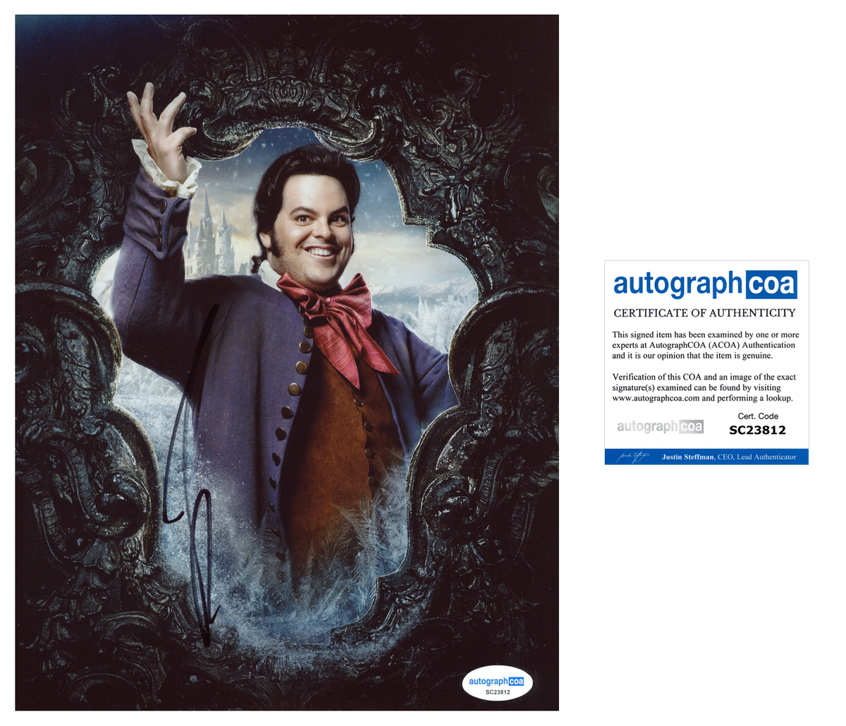 Josh Gad Beauty and the Beast Signed Autograph 8x10 Photo ACOA | Outlaw ...