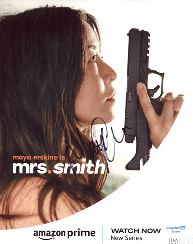 Maya Erskine Mr Mrs Smith Signed Autograph 8x10 Photo ACOA
