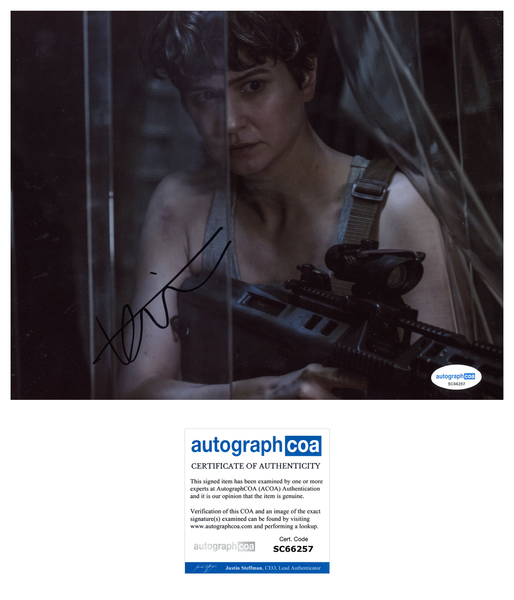 Katherine Waterston Alien Signed Autograph 8x10 Ph50oto ACOA