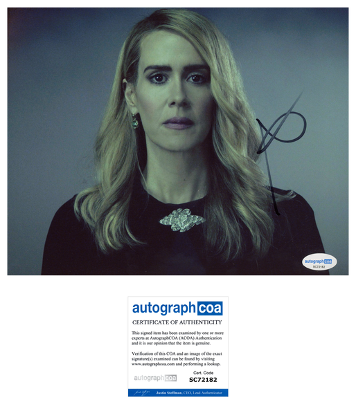 Sarah Paulson American Horror Signed Autograph 8x10 Photo ACOA