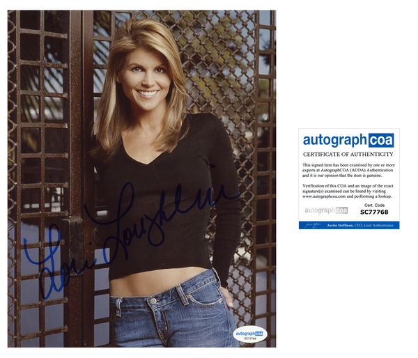 Lori Loughlin Signed Autograph 8x10 Photo ACOA