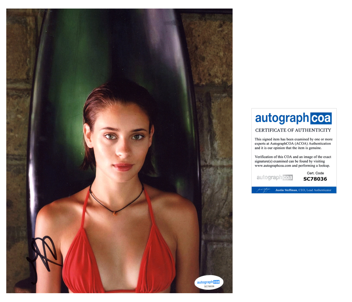 Daniela Melchior Sexy Signed Autograph 8x10 Photo ACOA Outlaw Hobbies daniela-melchior-sexy-signed-autograph-8x10-photo-acoa-outlaw-hobbies