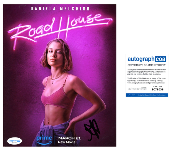 Daniela Melchior Roadhouse Signed Autograph 8x10 Photo ACOA