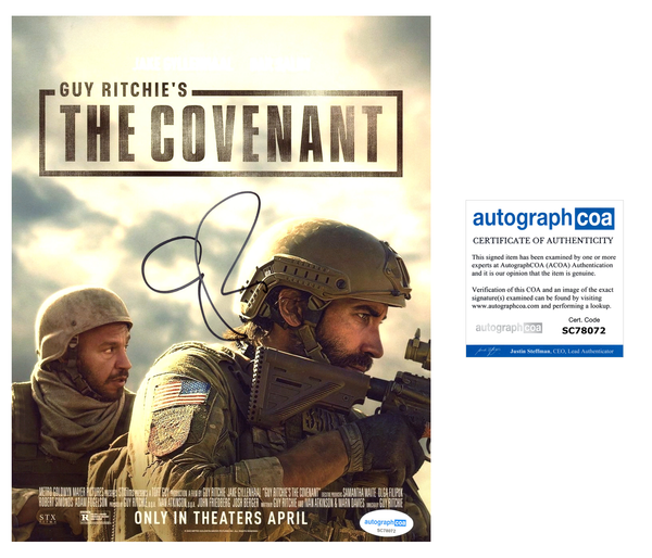 Guy Ritchie The Covenant Signed Autograph 8x10 Photo ACOA