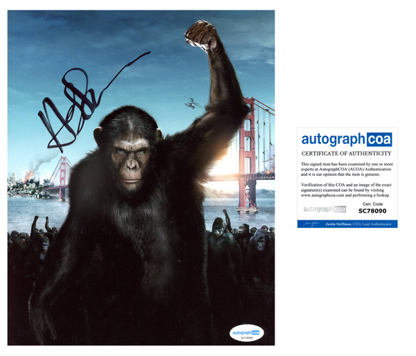 Andy Serkis Planet of the Apes Signed Autograph 8x10 Photo ACOA