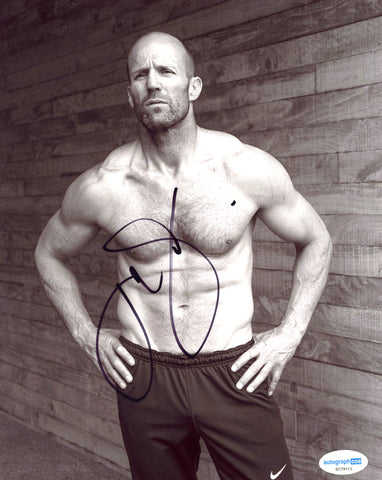 Jason Statham Signed Autograph 8x10 Photo ACOA Shirtless