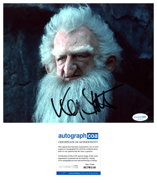 Ken Stott Hobbit Signed Autograph 8x10 Photo ACOA