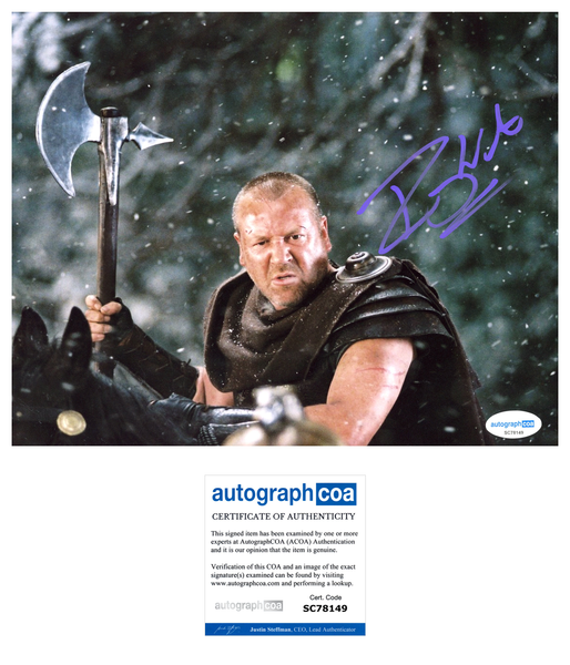 Ray Winstone King Arthur Signed Autograph 8x10 Photo ACOA
