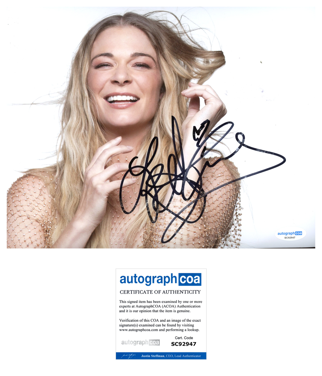 Leann rimes cheapest signed autographed photo