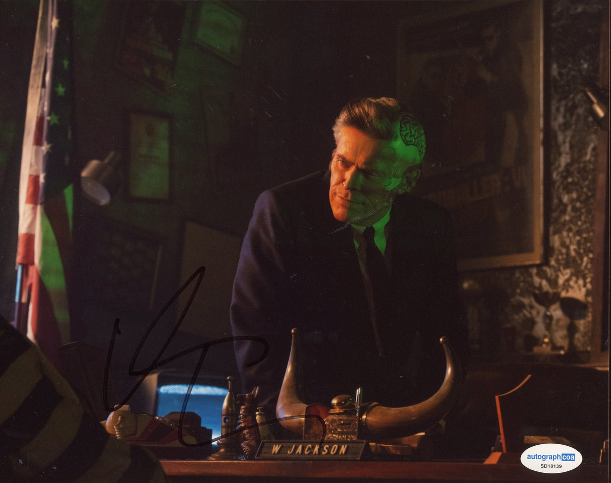 Willem Dafoe Beetlejuice Signed Autograph 8x10 Photo ACOA Outlaw