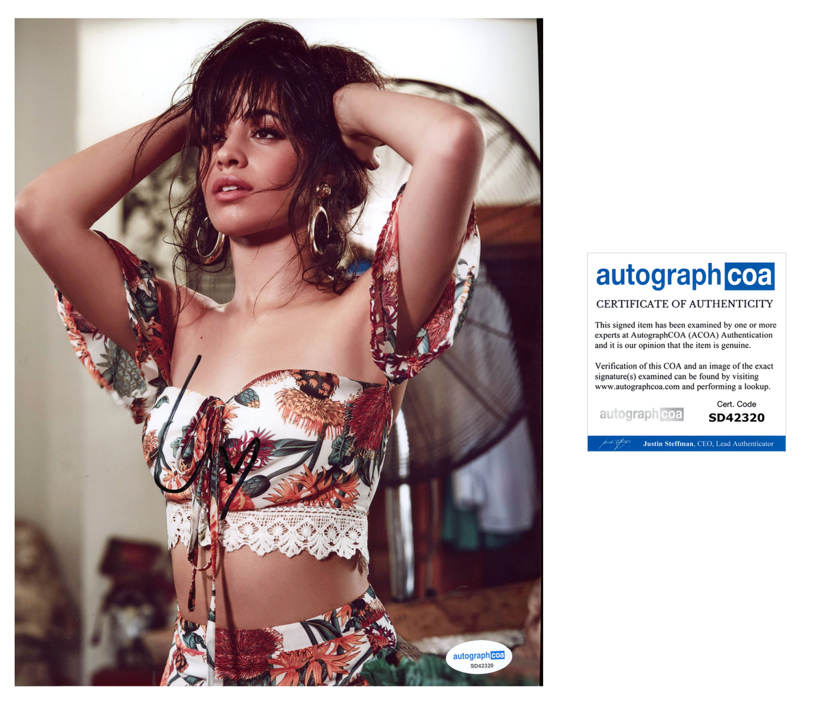 Camila Cabello Sexy Signed Autograph 8x10 Photo ACOA– Outlaw
