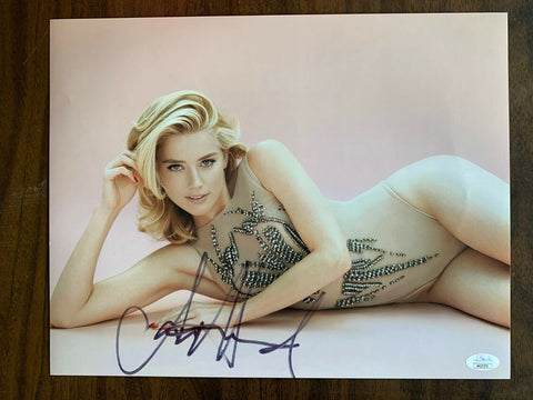 Amber Heard Sexy Signed Autograph 11x14 JSA COA