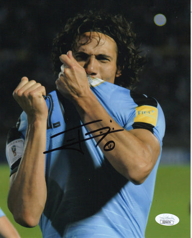 Edinson Cavani Manchester United Uruguay Signed Autograph 8x10 Photo JSA