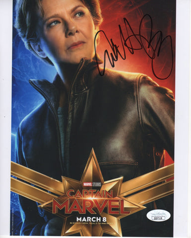 Annette Bening Captain Marvel Signed Autograph 8x10 Photo JSA COA