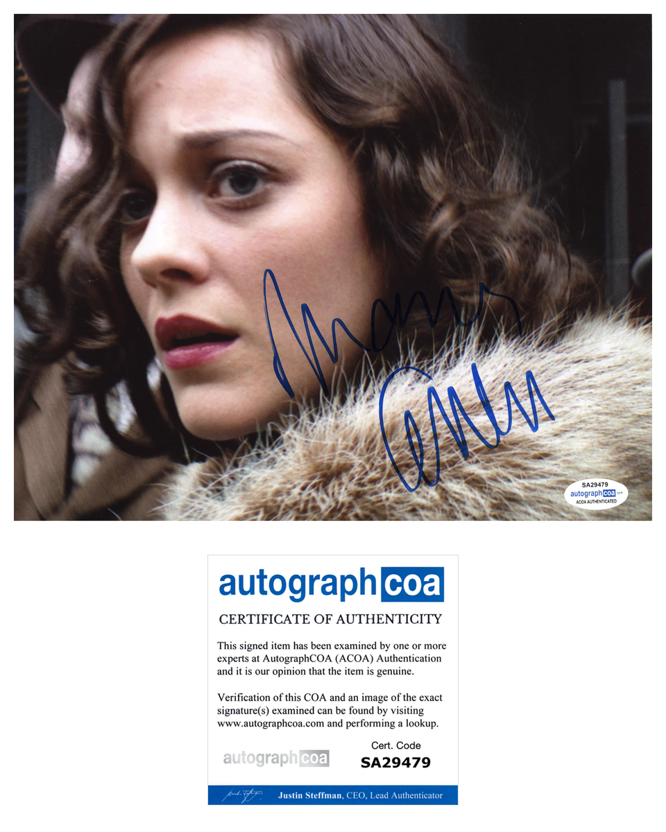 Marion Cotillard Sexy Signed Autograph 8x10 Photo ACOA #2– Outlaw