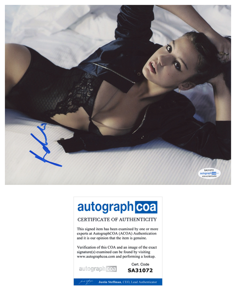 Adele Exarchopoulos Sexy Signed Autograph 8x10 Photo ACOA #3 - Outlaw Hobbies Authentic Autographs