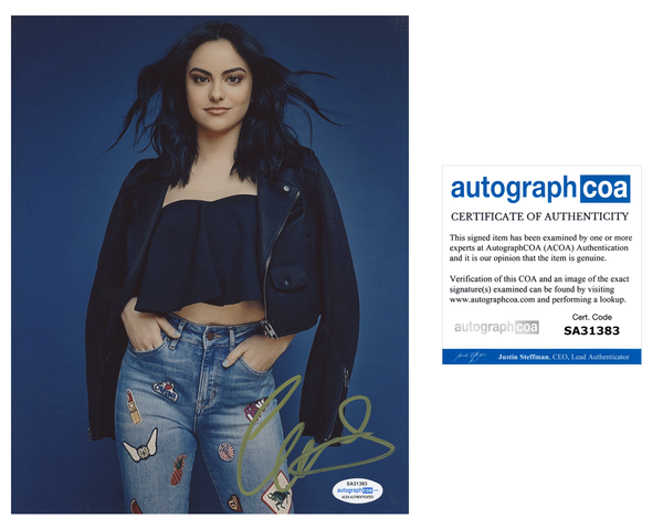 Camila Mendes Riverdale Signed Autograph 8x10 Photo ACOA #41 - Outlaw Hobbies Authentic Autographs