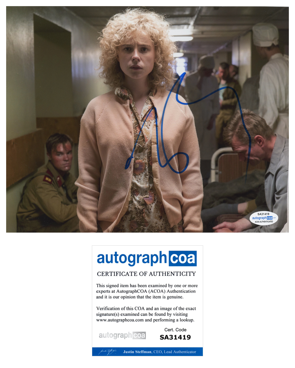 Jessie Buckley Chernobyl Signed Autograph 8x10 photo ACOA Outlaw