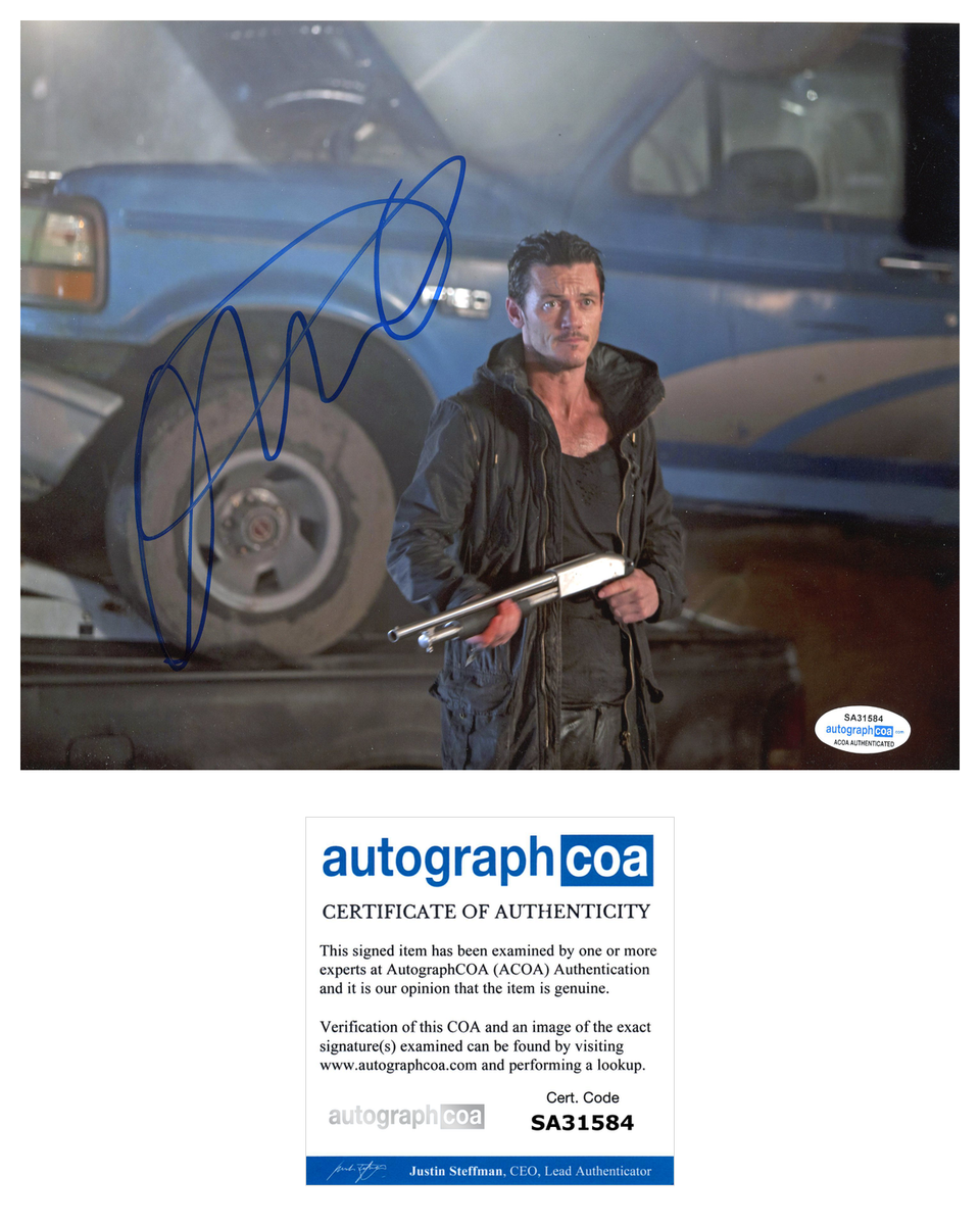 Luke Evans Fast and Furious Signed Autograph 8x10 Photo ACOA 7