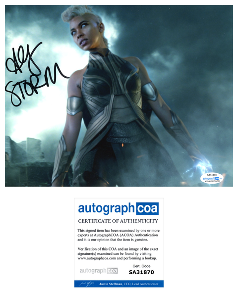 Alexandra Shipp X-Men The Storm Signed Autograph 8x10 Photo ACoA #3 - Outlaw Hobbies Authentic Autographs