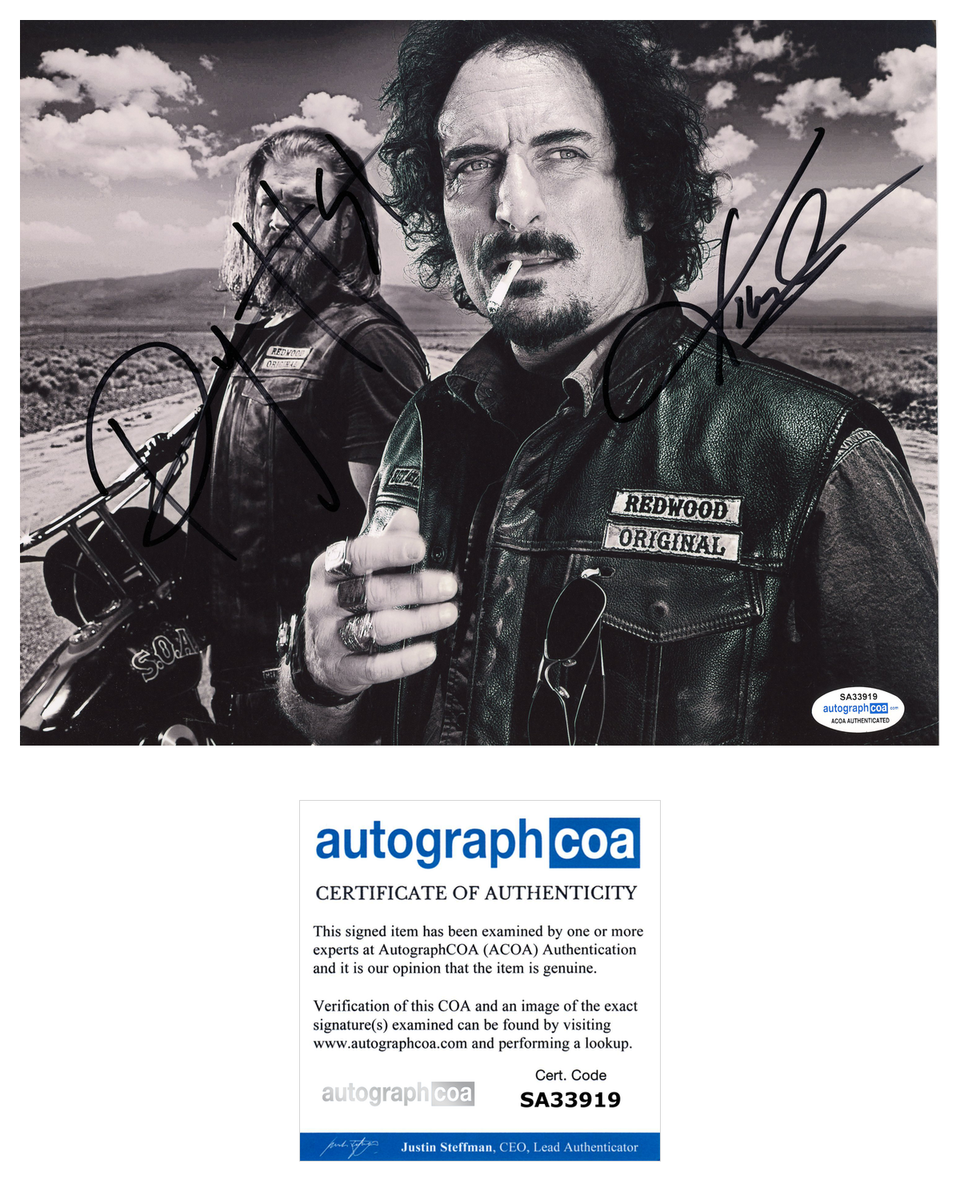 Ryan Hurst Kim Coates Sons of Anarchy Signed Autograph 8x10 Photo