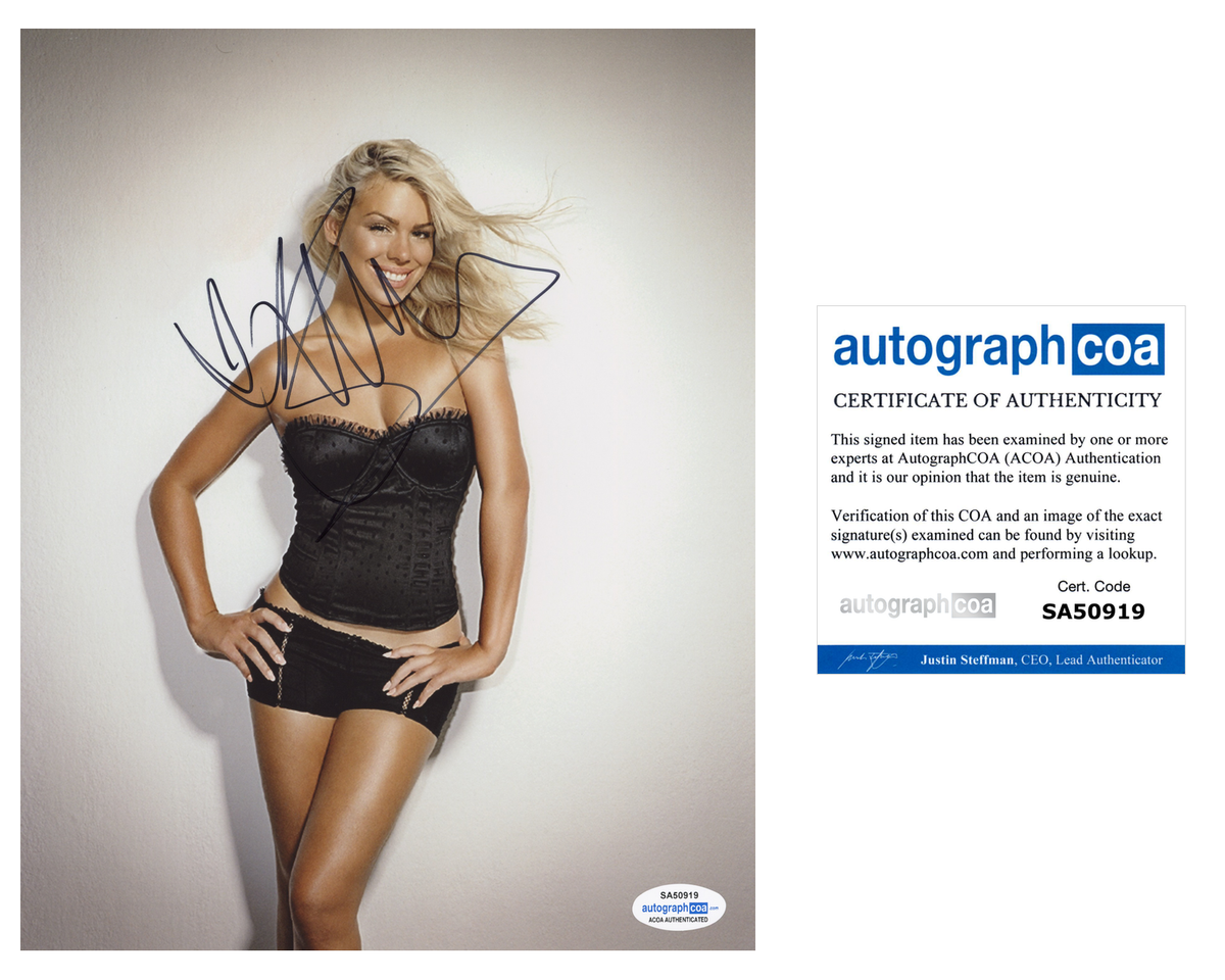 Billie Piper ビリー・パイパー直筆サイン入りフォト SWAU認証 Billie Piper Sexy Call Girl Signed Autograph 8x10 Photo ACOA