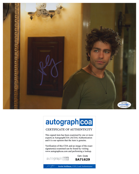 Adrian Grenier Entourage Signed Autograph 8x10 Photo ACOA