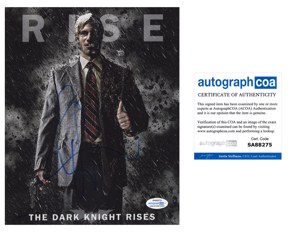 Aaron Eckhart Dark Knight Signed Autograph 8x10 Photo ACOA