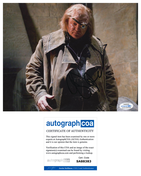 Brendan Gleeson Harry Potter Signed Autograph 8x10 Photo ACOA