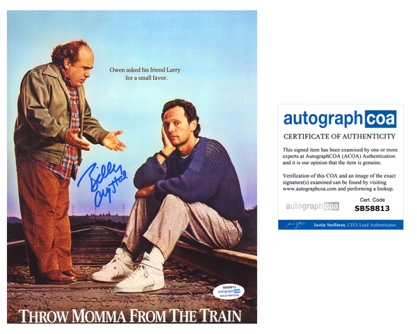 Billy Crystal Throw Momma Signed Autograph 8x10 Photo ACOA
