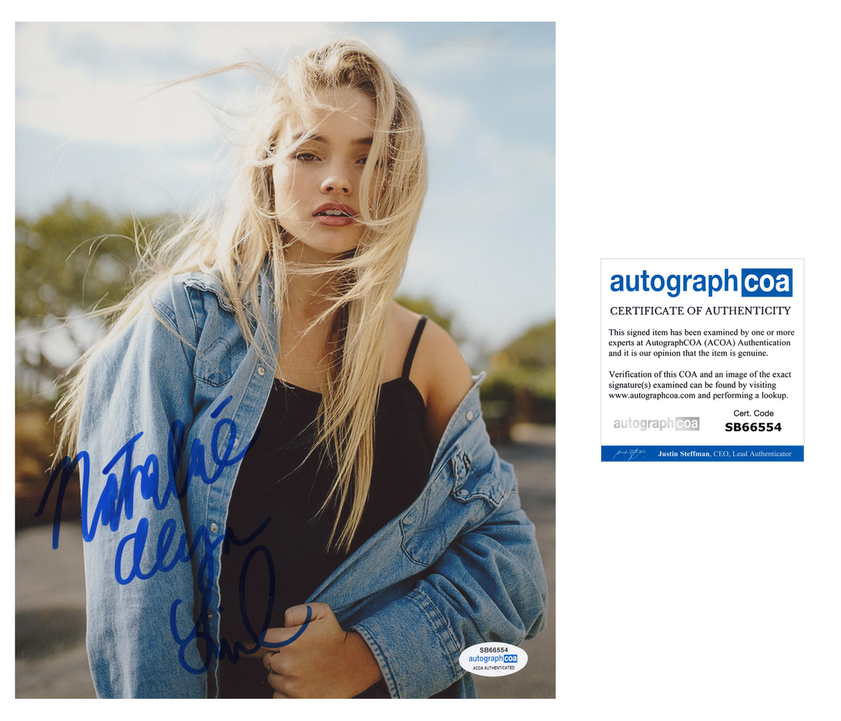 Natalie Alyn Lind Sexy Signed Autograph 8x10 Photo Acoa Outlaw