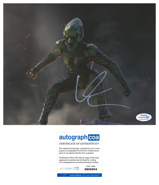 Willem Dafoe Spiderman Signed Autograph 8x10 Photo ACOA