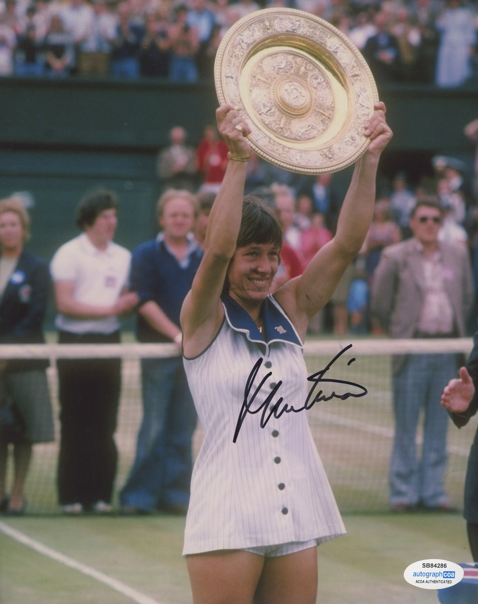 Martina Navratilova Tennis Signed Autograph 8x10 Photo ACOA | Outlaw ...