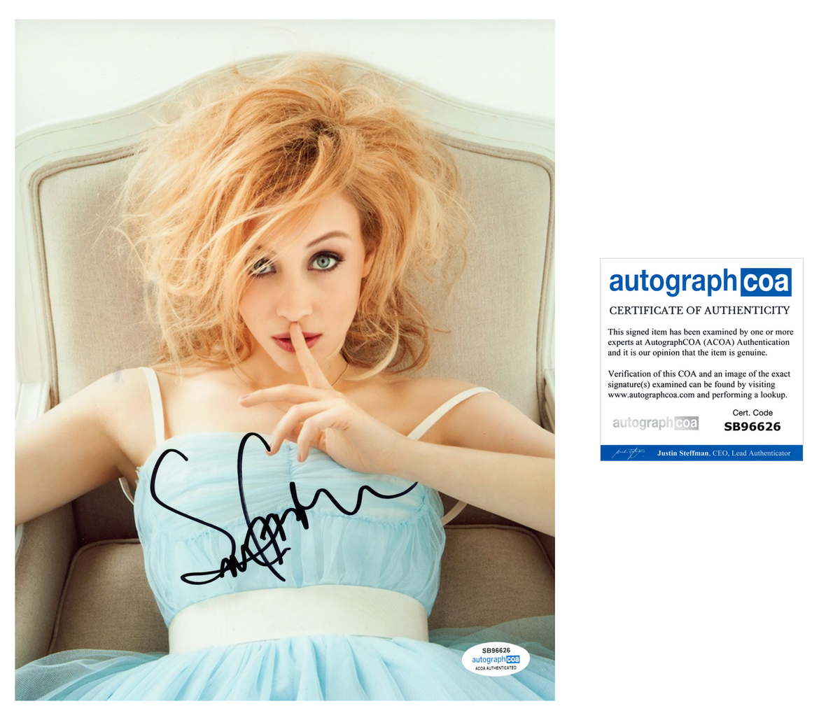Sarah Gadon Sexy Signed Autograph 8x10 Photo ACOA– Outlaw Hobbies