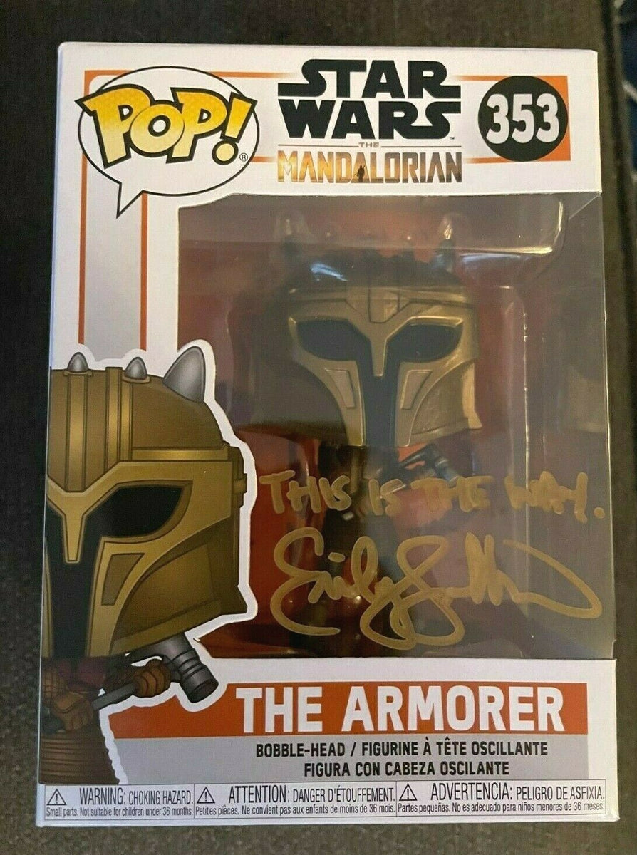 Emily Swallow Mandalorian Boba Fett Armorer Signed Funko