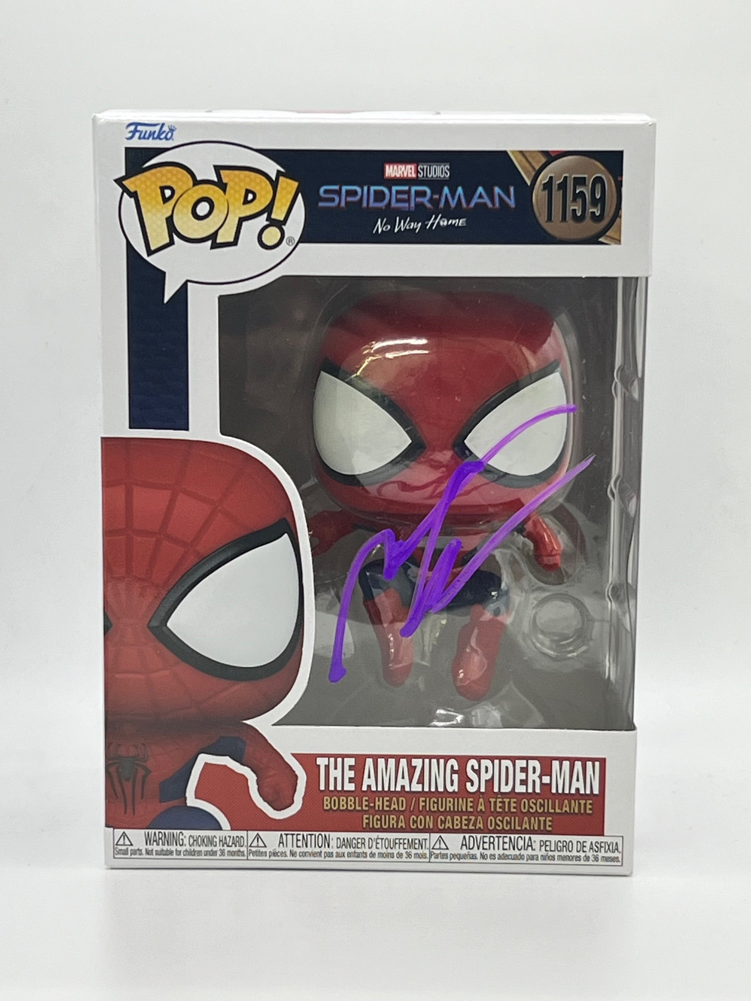 Andrew Garfield Spiderman Funko Signed Autograph ACOA