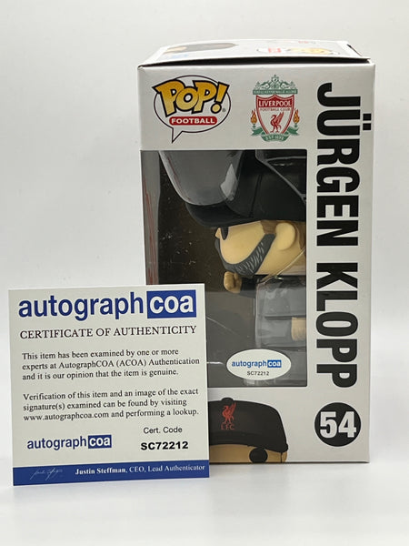 Jurgen Klopp Liverpool Signed Autograph Funko ACOA