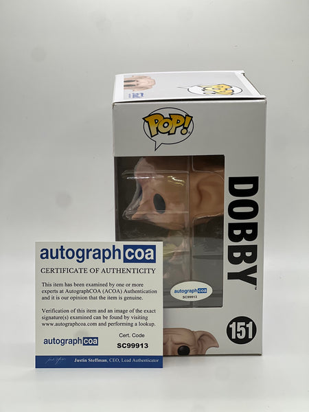 Toby Jones Harry Potter Signed Autograph Funko ACOA