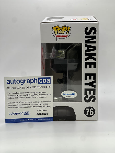 Henry Golding Snake Eyes Signed Autograph Funko ACOA