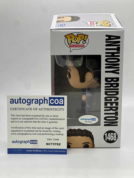 Jonathan Bailey Bridgerton Signed Autograph Funko ACOA