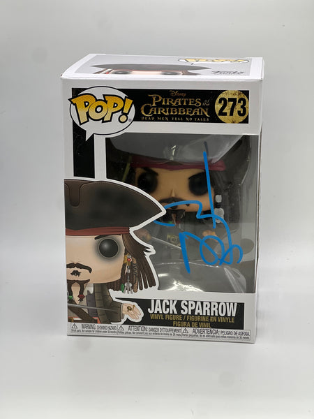 Johnny Depp Pirates Signed Autograph Funko ACOA