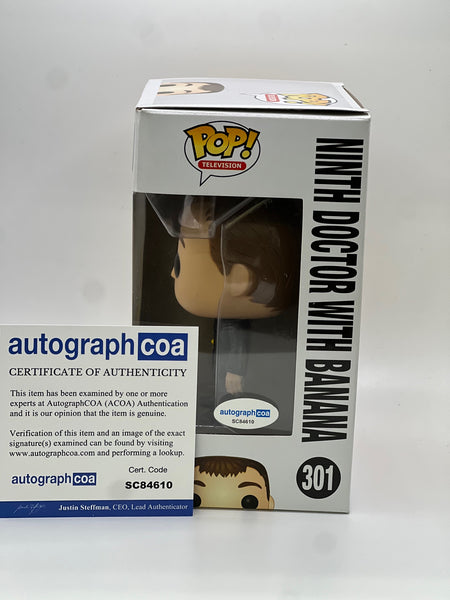 Christopher Eccleston Doctor Who Signed Autograph Funko ACOA