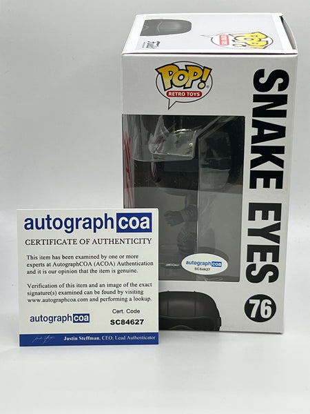 Henry Golding Snake Eyes Signed Autograph Funko ACOA