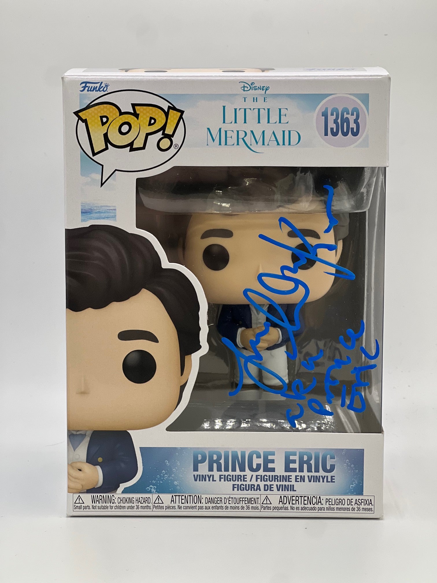 Jonah Hauer King Prince Eric Little Mermaid Signed Funko ACOA