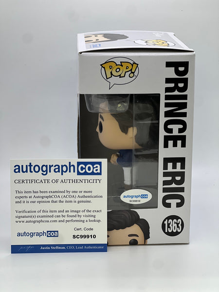 Jonah Hauer King Prince Eric Little Mermaid Signed Funko ACOA