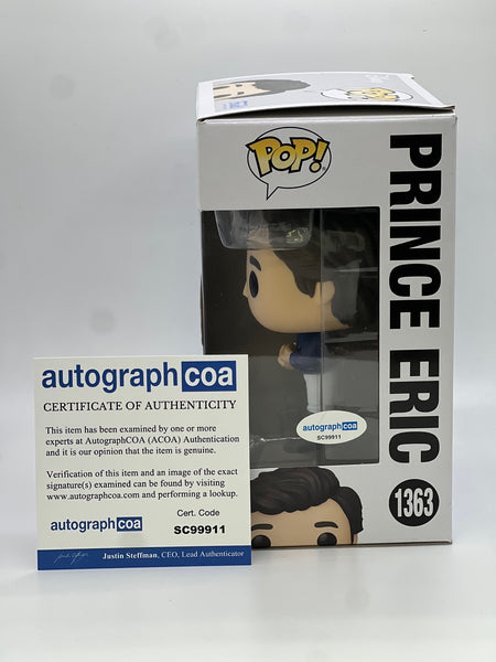 Jonah Hauer King Prince Eric Little Mermaid Signed Funko ACOA