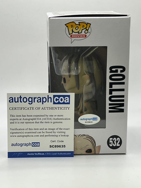 Andy Serkis Lord of the Rings Signed Autograph Funko ACOA