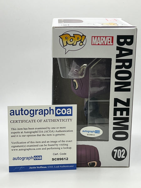 Daniel Bruhl Baron Zemo Signed Autograph Funko ACOA